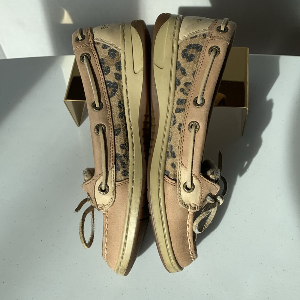 Sperry Top-Sider Angelfish Sequin Leopard Print Womens Size 6 - Picture 4 of 11